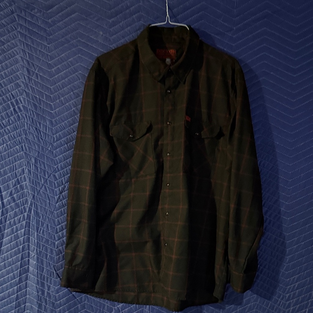 DIXXON Black and Red Plaid Men's Shirt